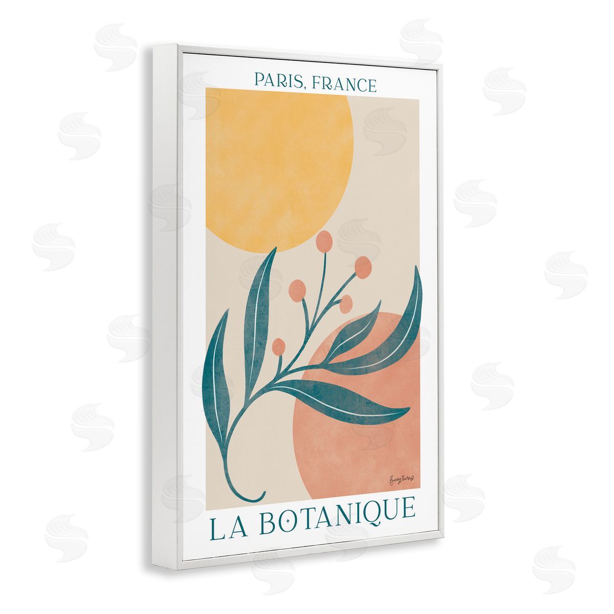 French Botanical Poster White Frame Print Wall Art, Home Decor by Becky Thorns