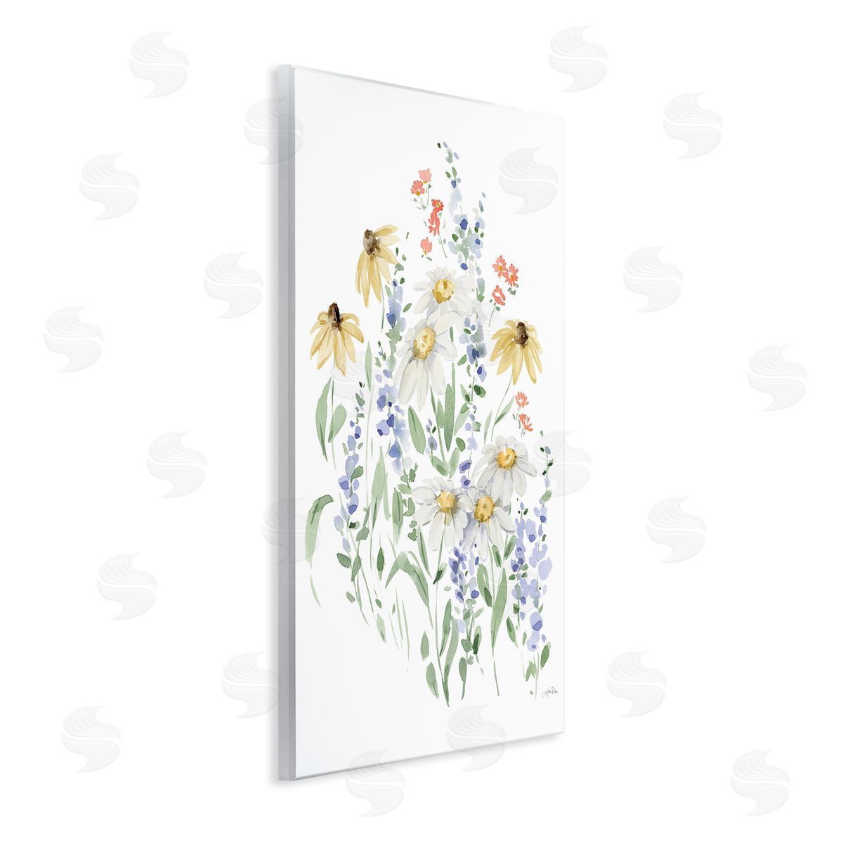 Soft Summer Garden Wood Plaque Wall Art, Home Decor by Katrina Pete