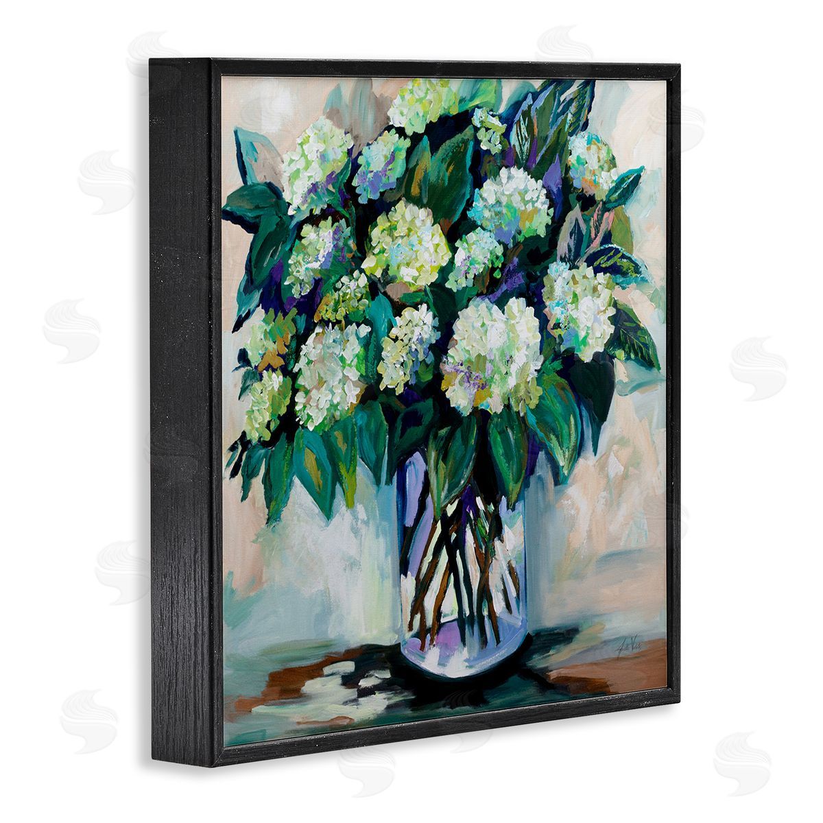 Full Jaimes Bouquet Black Frame Print Wall Art, Home Decor by Jeanette Vertentes