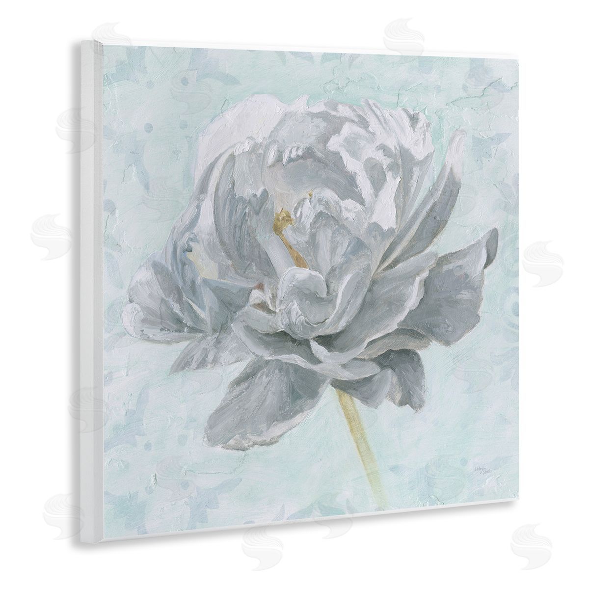 Sublime Peony Bloom Wood Plaque Wall Art, Home Decor by Wellington Studio