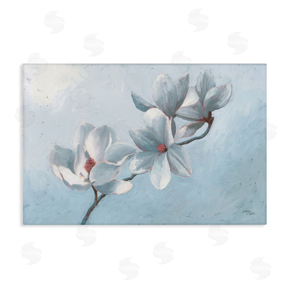 Budding Magnolia Blooms Canvas Wall Art, Home Decor by Wellington Studio