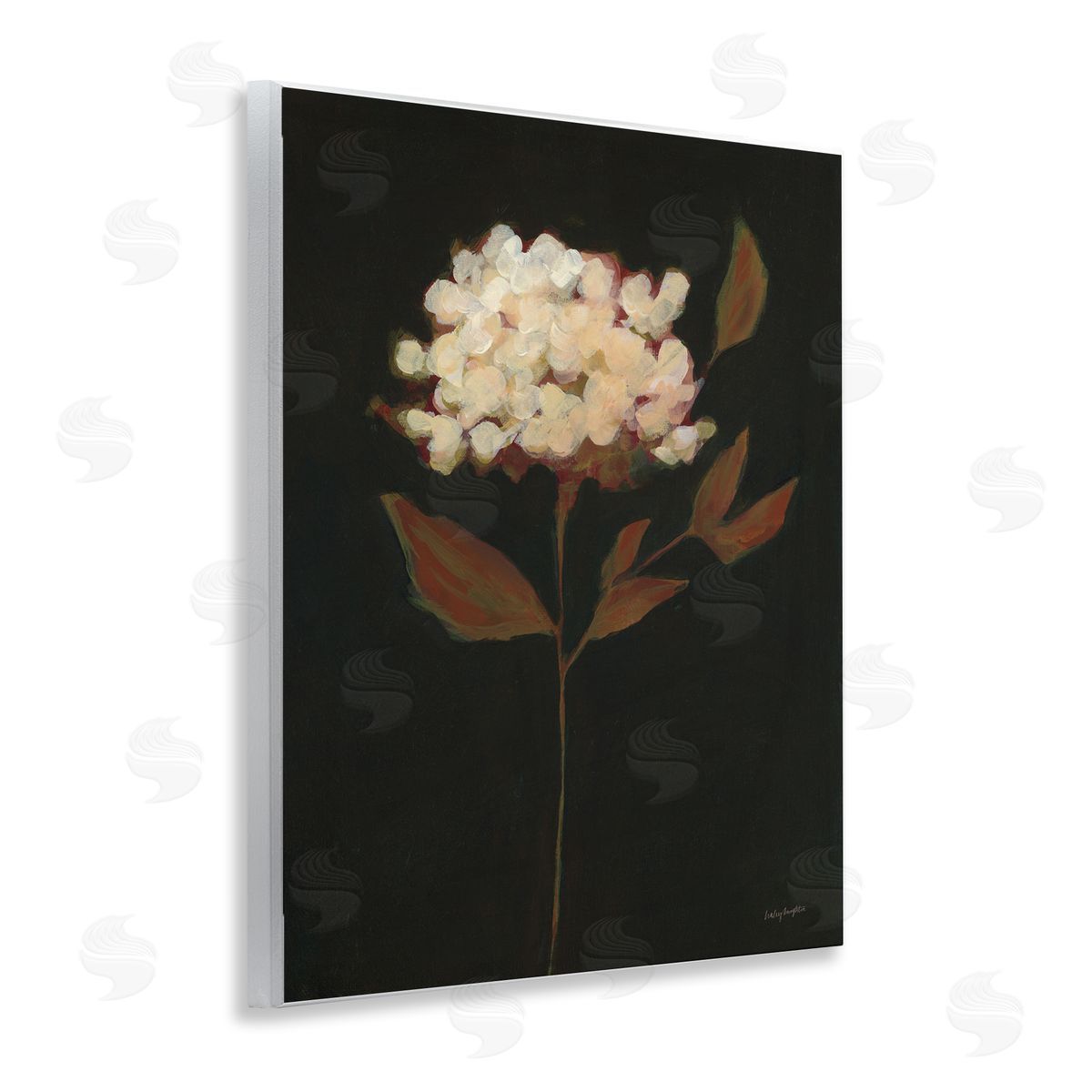 Dark Fall Flower Wood Plaque Wall Art, Home Decor by Haley Knighten