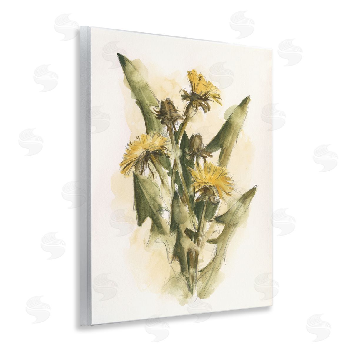 Cottage Buttercup Flowers Wood Plaque Wall Art, Home Decor by Ethan Harper