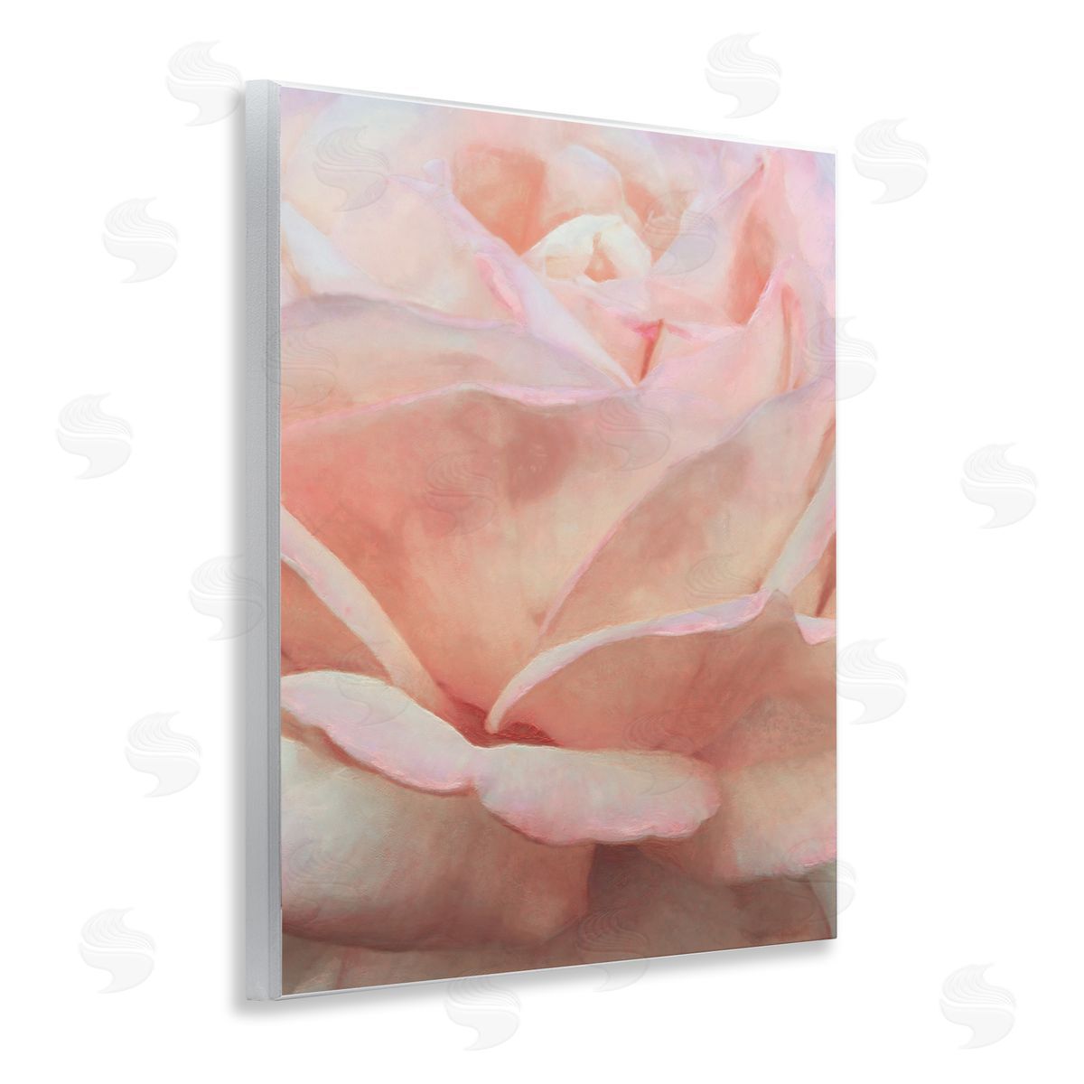 Soft Rose Petals Wood Plaque Wall Art, Home Decor by Alonzo Saunders