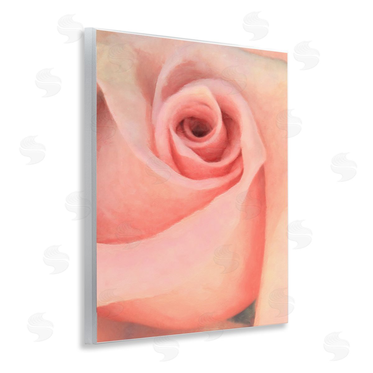 Spiral Rose Anther Wood Plaque Wall Art, Home Decor by Alonzo Saunders