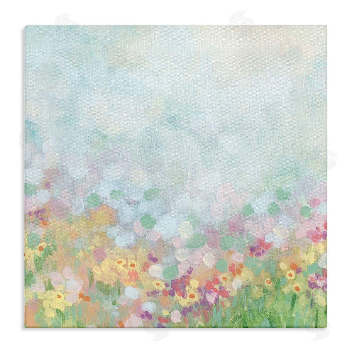 Abstract Daisy Field Canvas Wall Art, Home Decor by June Erica Vess