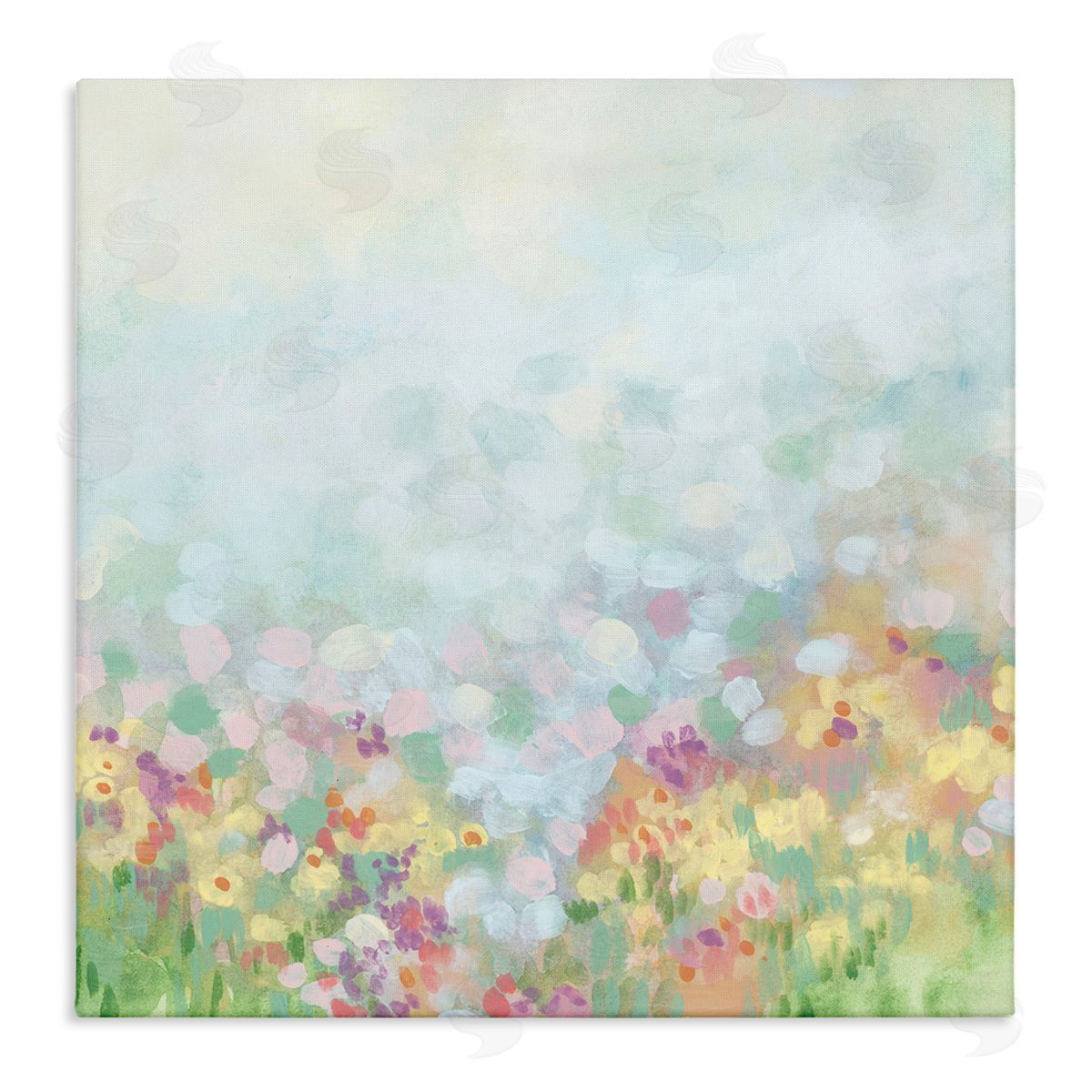 Abstract Soft Meadow Canvas Wall Art, Home Decor by June Erica Vess
