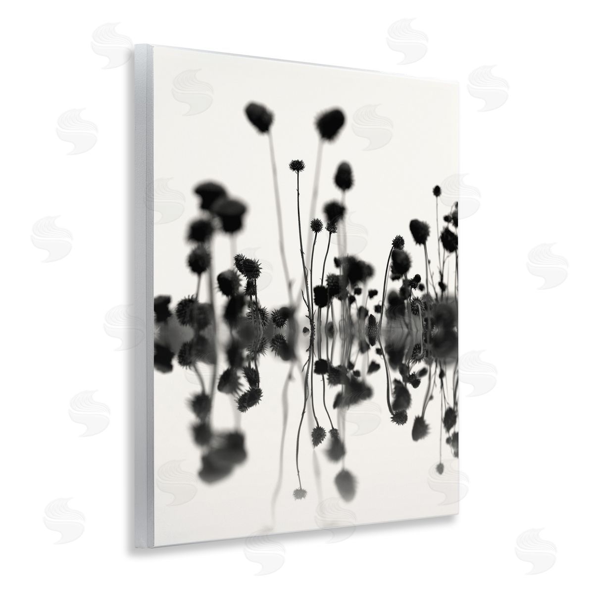 Abstract Botanical Sprigs Wood Plaque Wall Art, Home Decor by Nicholas Bell