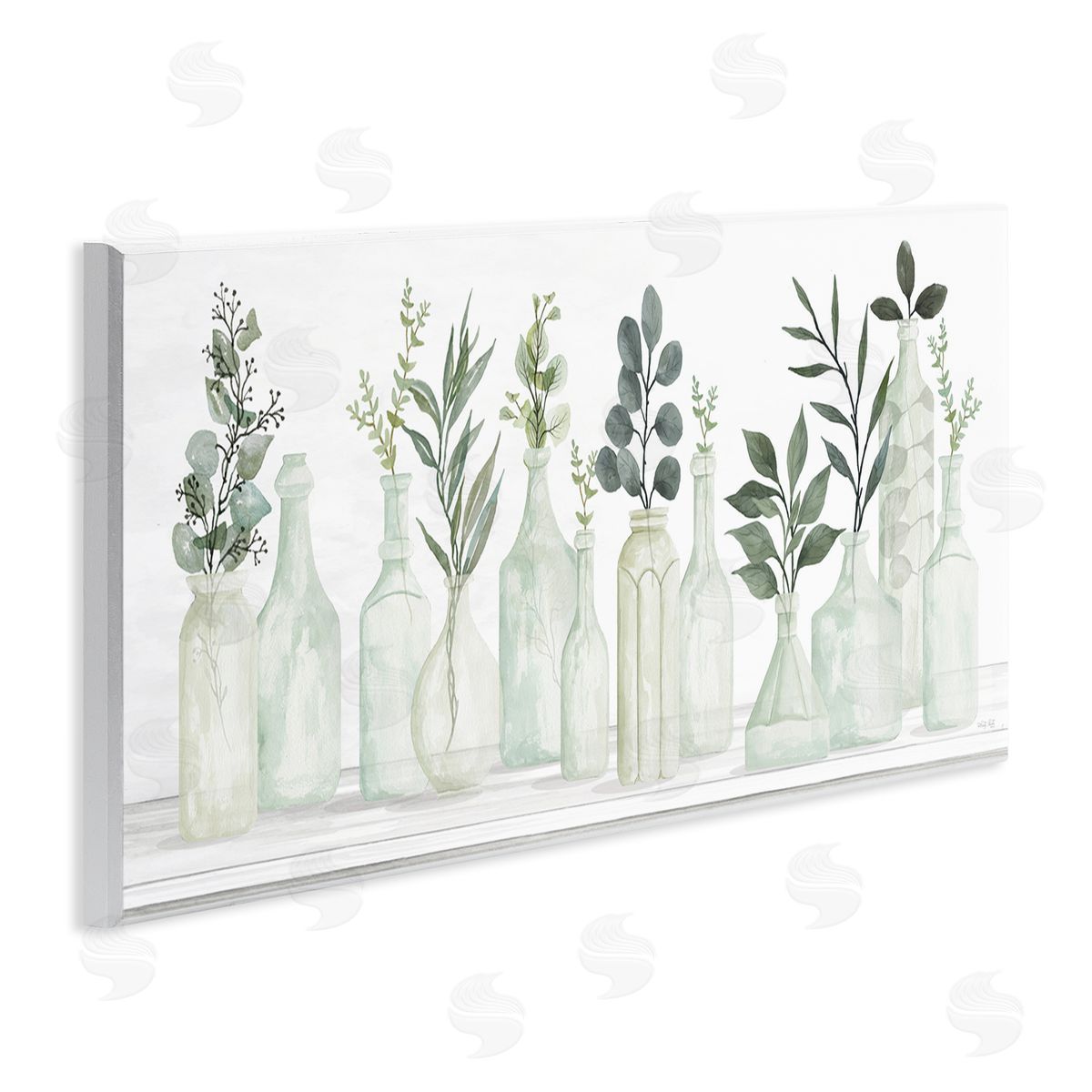 Country Herb Jars Wood Plaque Wall Art, Home Decor by Cindy Jacobs