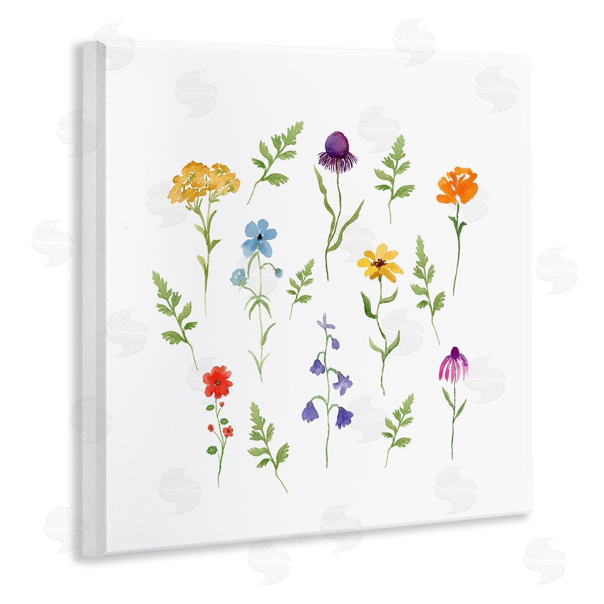 Corinne Rose Designs Various Cottage Herbs Wooden Wall Plaque Art Print