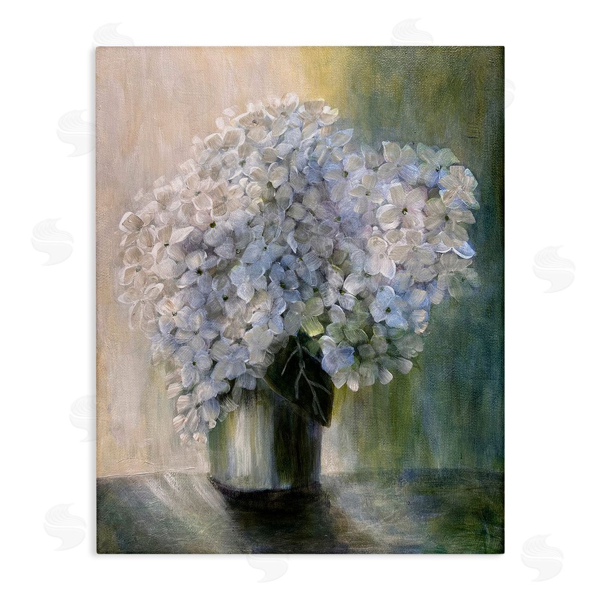 Hydrangea Still Life Canvas Wall Art, Home Decor by Doris Charest
