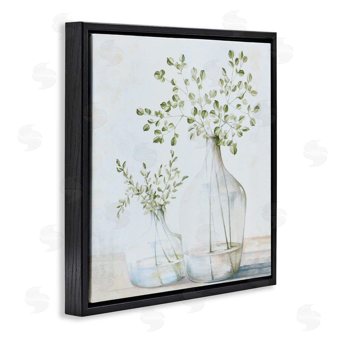 Charming Vase Still Life Black Floating Frame Canvas Wall Art, Home Decor by Dogwood Portfolio