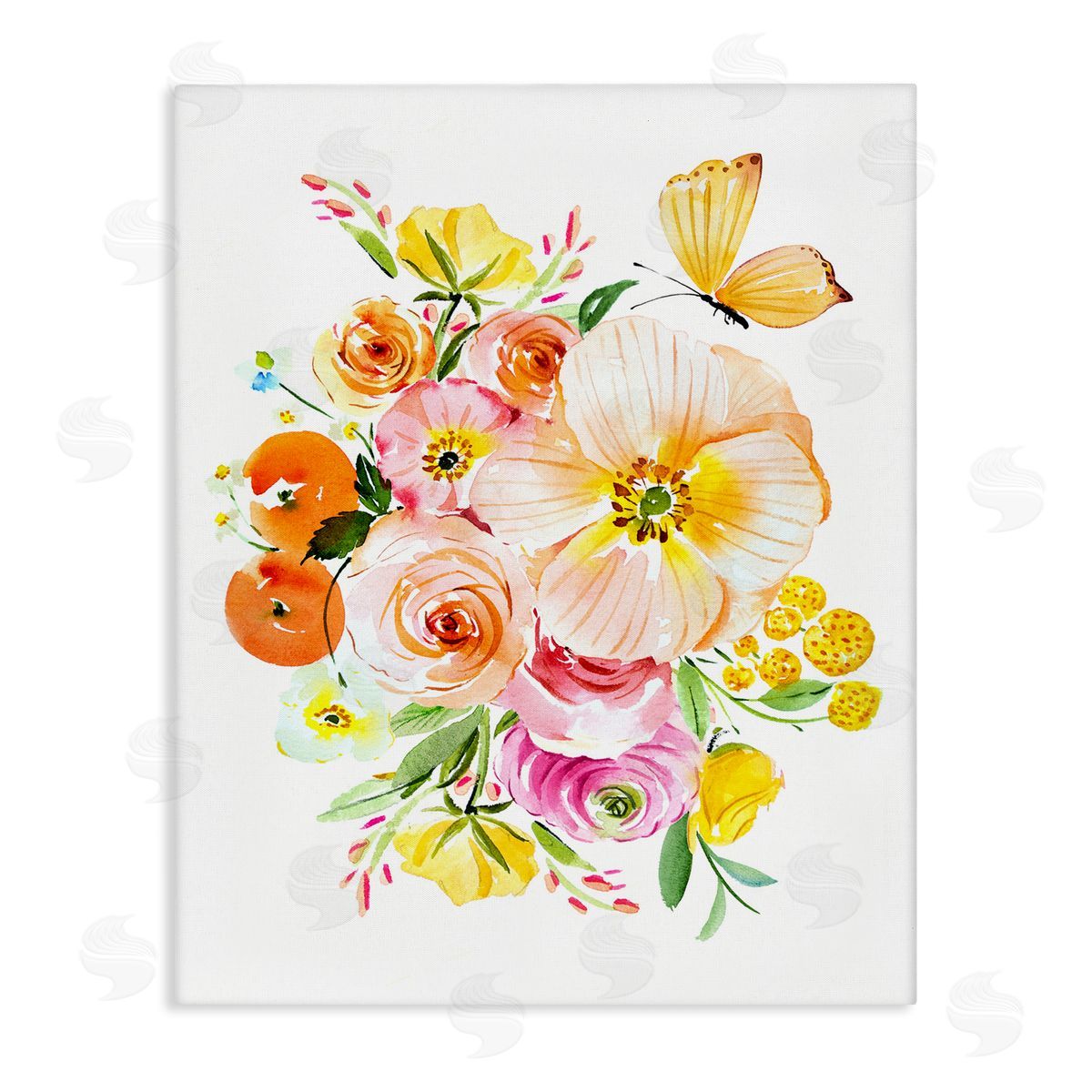 Varied Flower Bundle Canvas Wall Art, Home Decor by Enya Todd