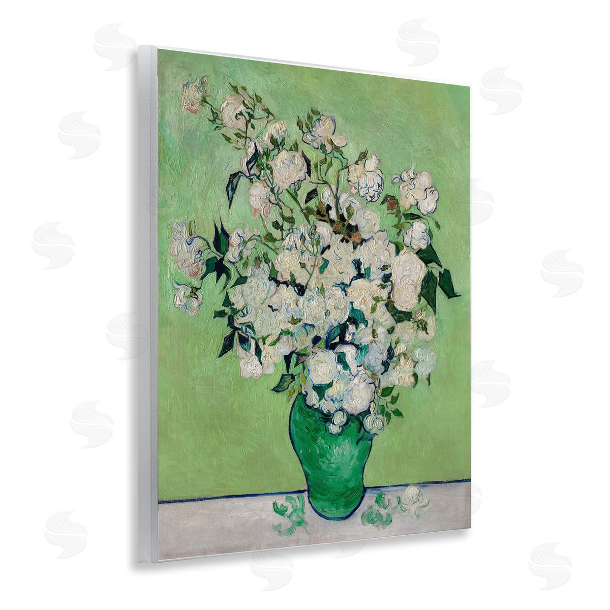 Van Gogh Roses Wood Plaque Wall Art, Home Decor by Andrea Haase