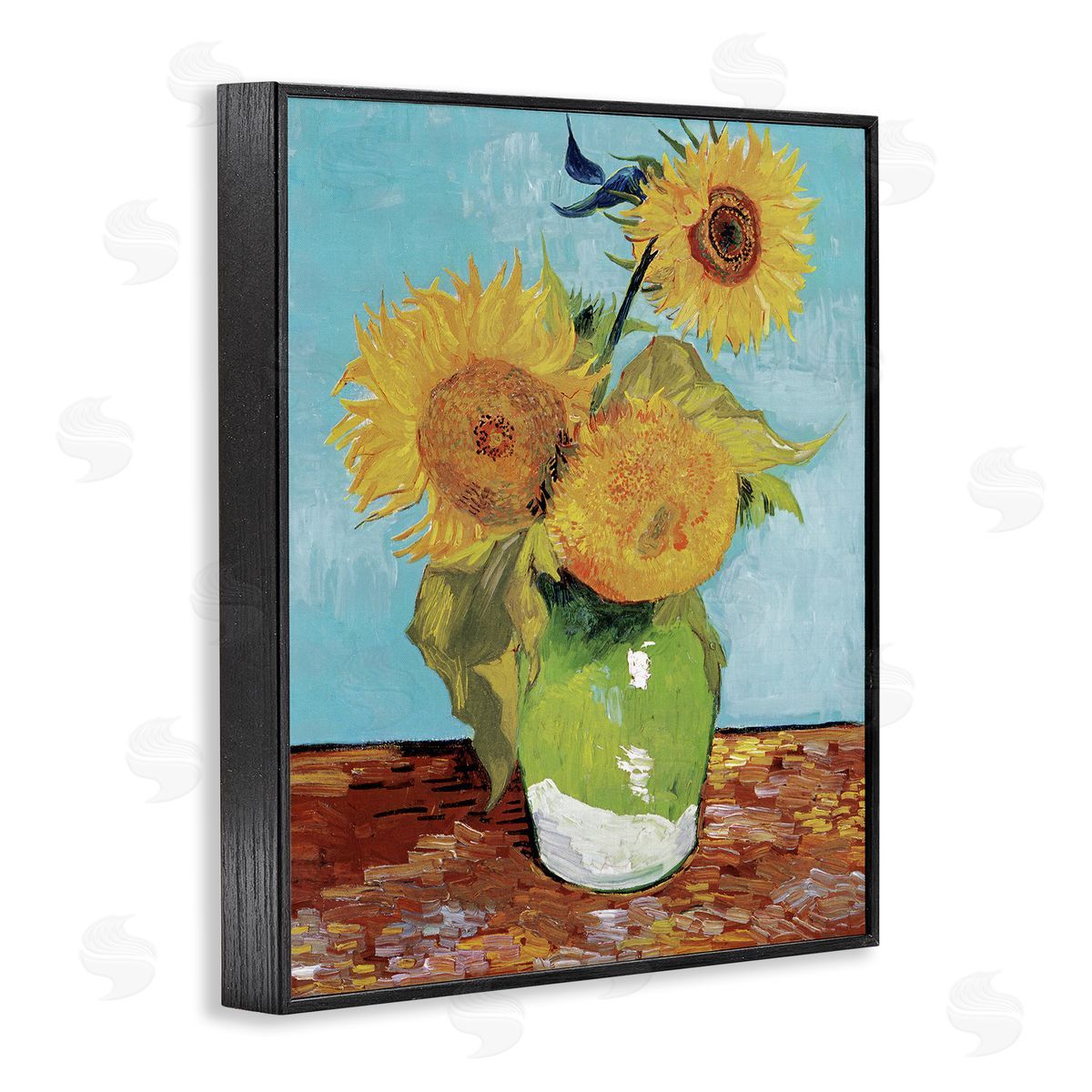 Van Gogh Sunflowers Black Frame Print Wall Art, Home Decor by Andrea Haase