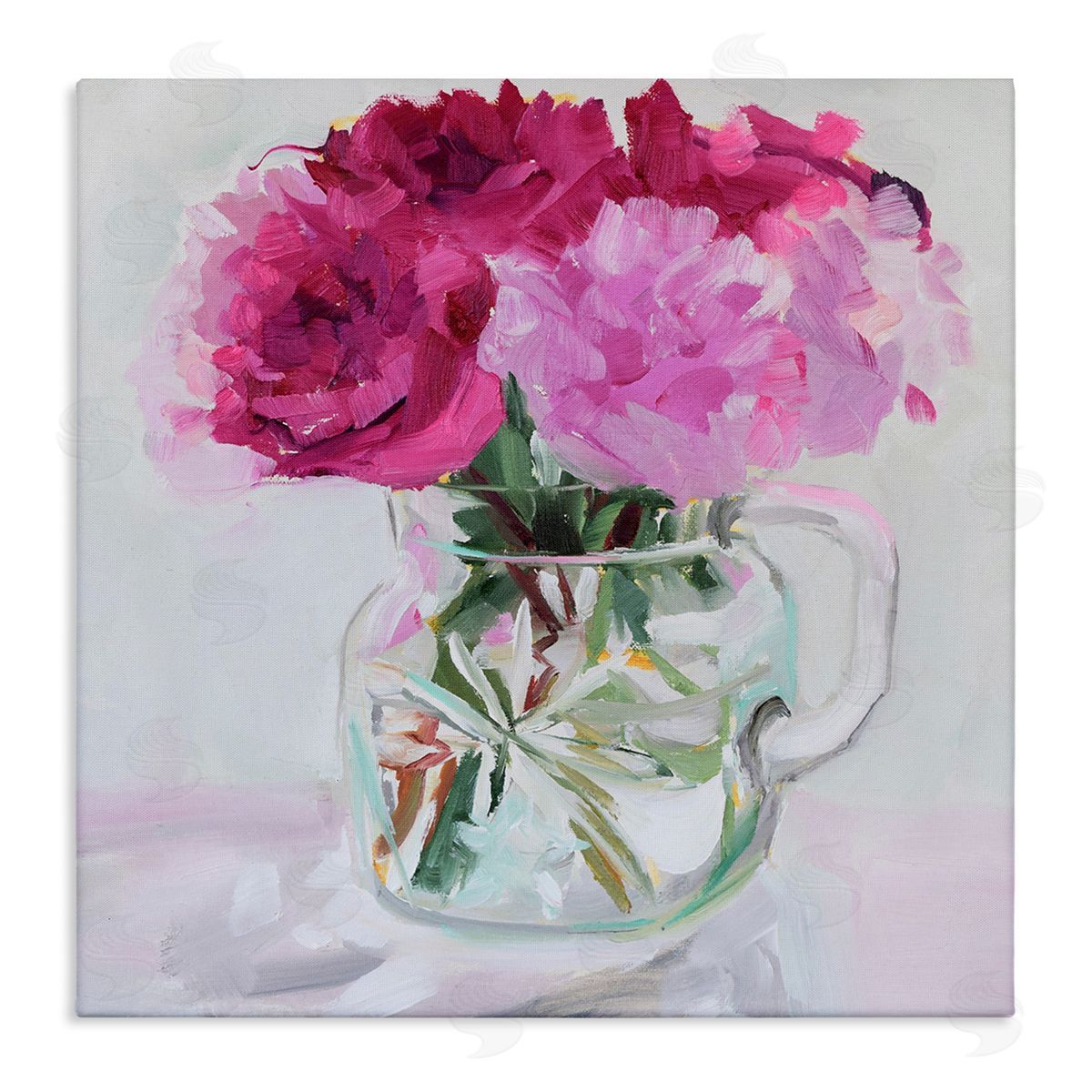 Jenny Westenhofer Pretty In Pink Peonies Canvas Wall Art Print