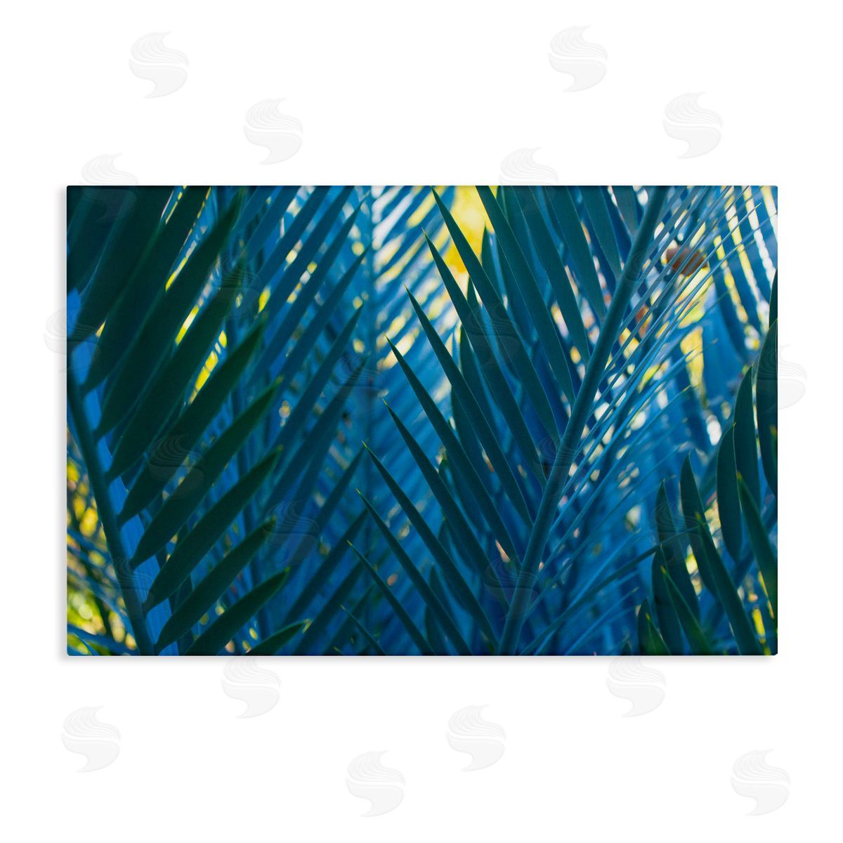 Carol La Barge Blue Palm Fronds Canvas Wall Art Print