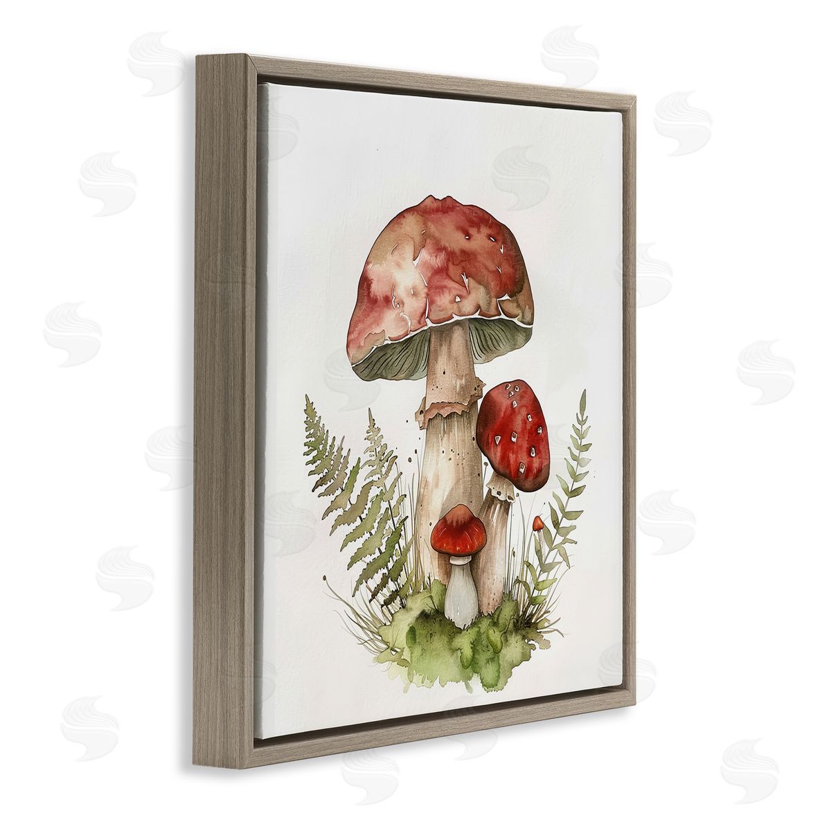 Lazar Studio Enchanted Forest Floor Brown Floating Frame Canvas Wall Art Print
