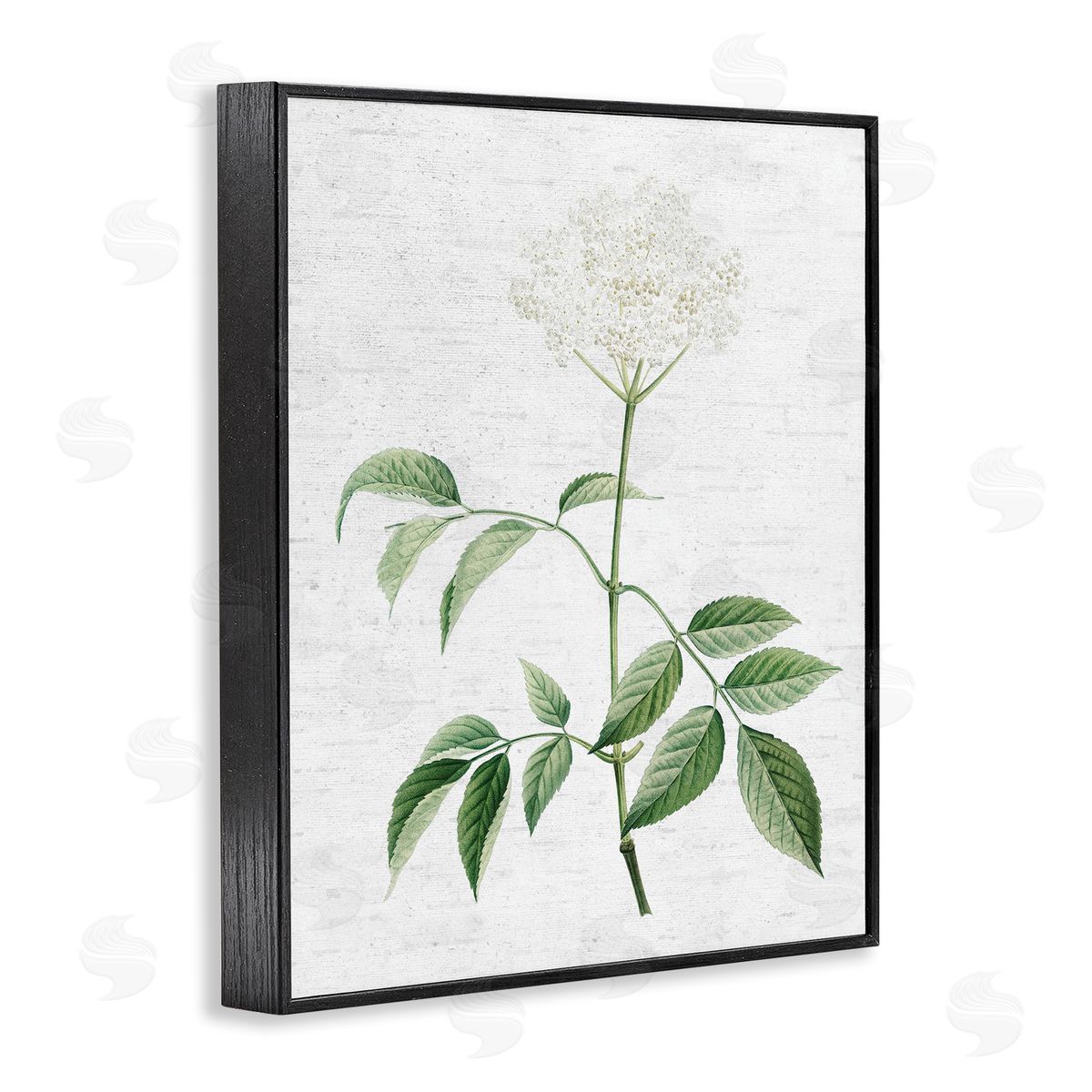 Subtle Neutral Flower Black Frame Print Wall Art, Home Decor by Lettered and Lined
