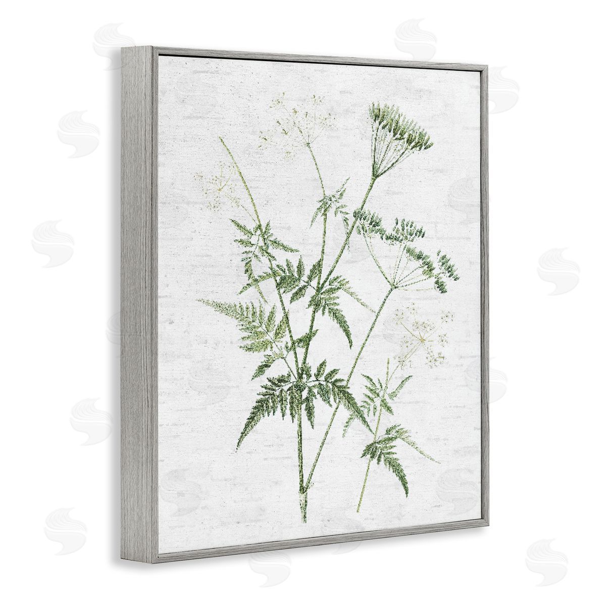 Soft Blooming Bud Grey Frame Print Wall Art, Home Decor by Lettered and Lined