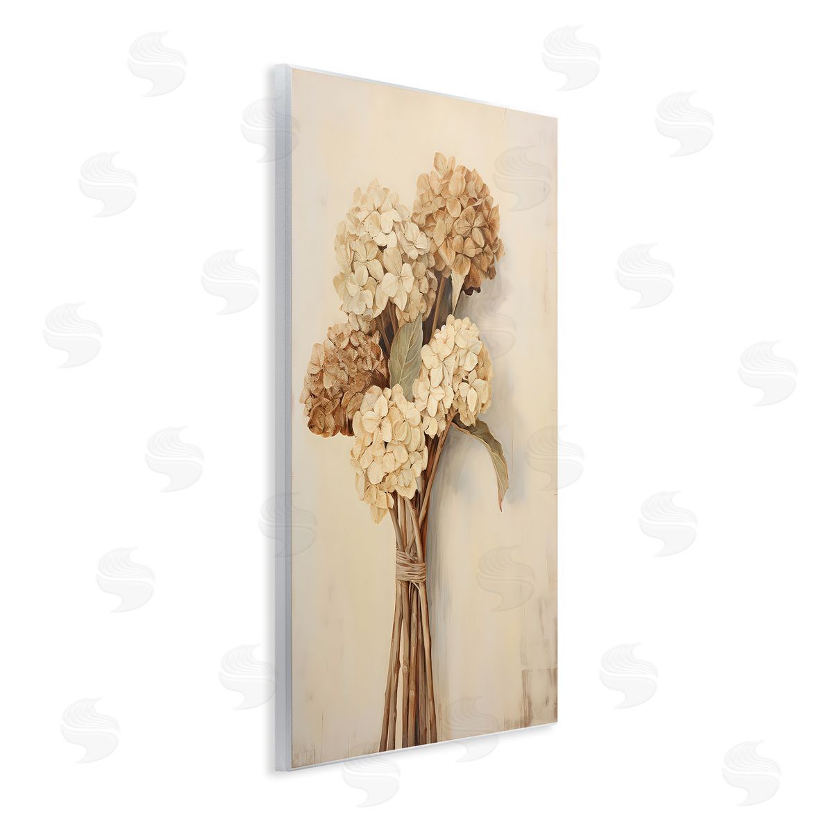 Petal Prints Design Vintage Hydrangea Bundle Wooden Wall Plaque Art Print