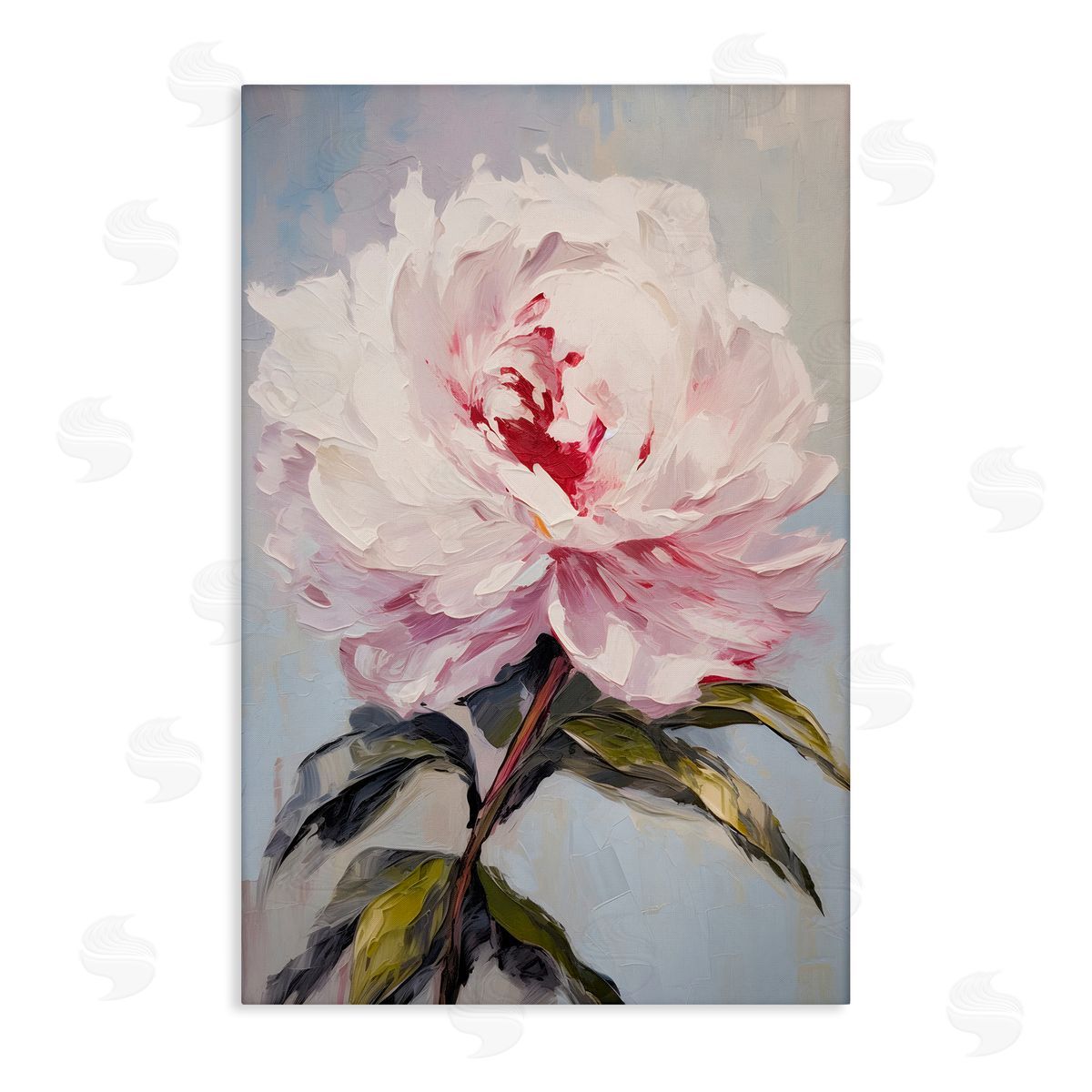 Pale Pink Rose Canvas Wall Art, Home Decor by Petals Prints Design