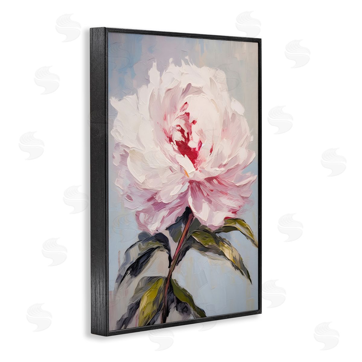 Pale Pink Rose Black Frame Print Wall Art, Home Decor by Petals Prints Design