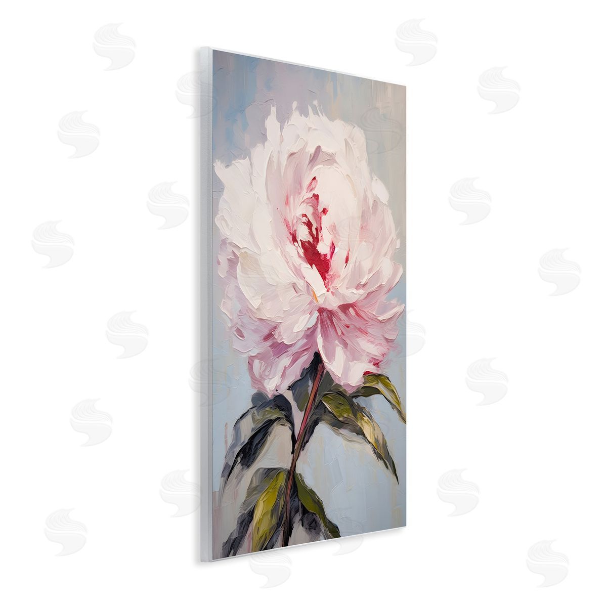Pale Pink Rose Wood Plaque Wall Art, Home Decor by Petals Prints Design