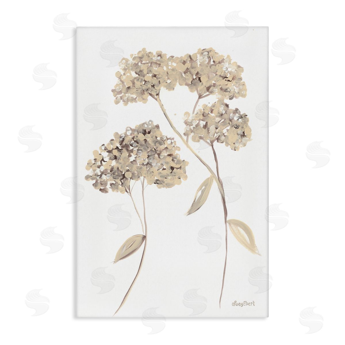 Soft Geranium Florets Canvas Wall Art, Home Decor by Roy Ebert