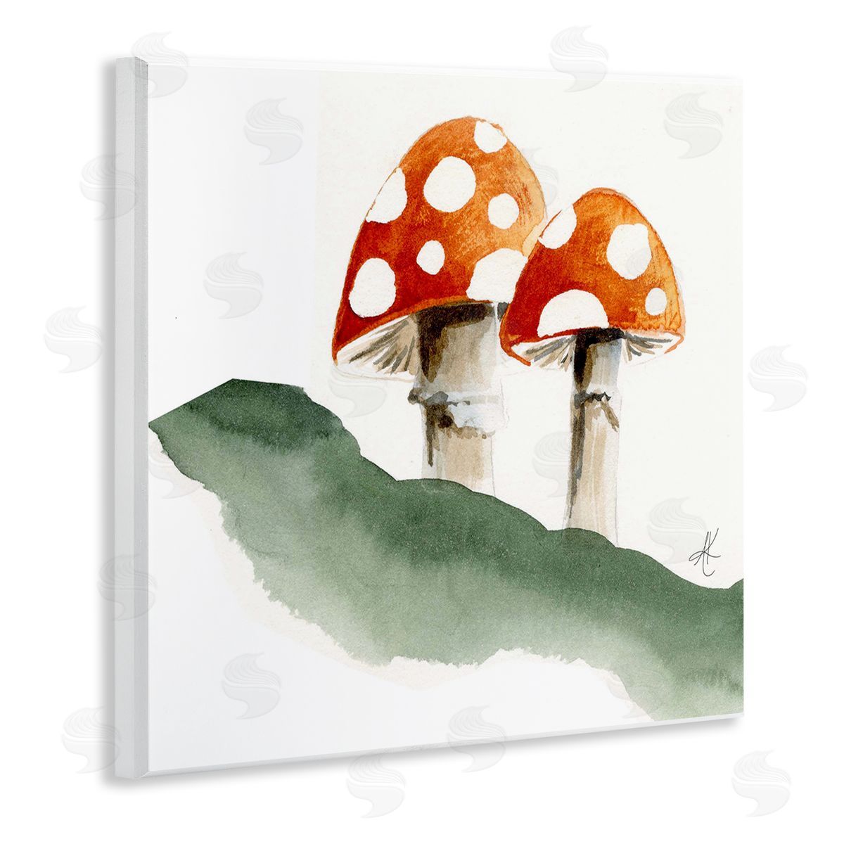 Alexandria Gilbert Kincaid Spotted Red Mushrooms Wooden Wall Plaque Art Print