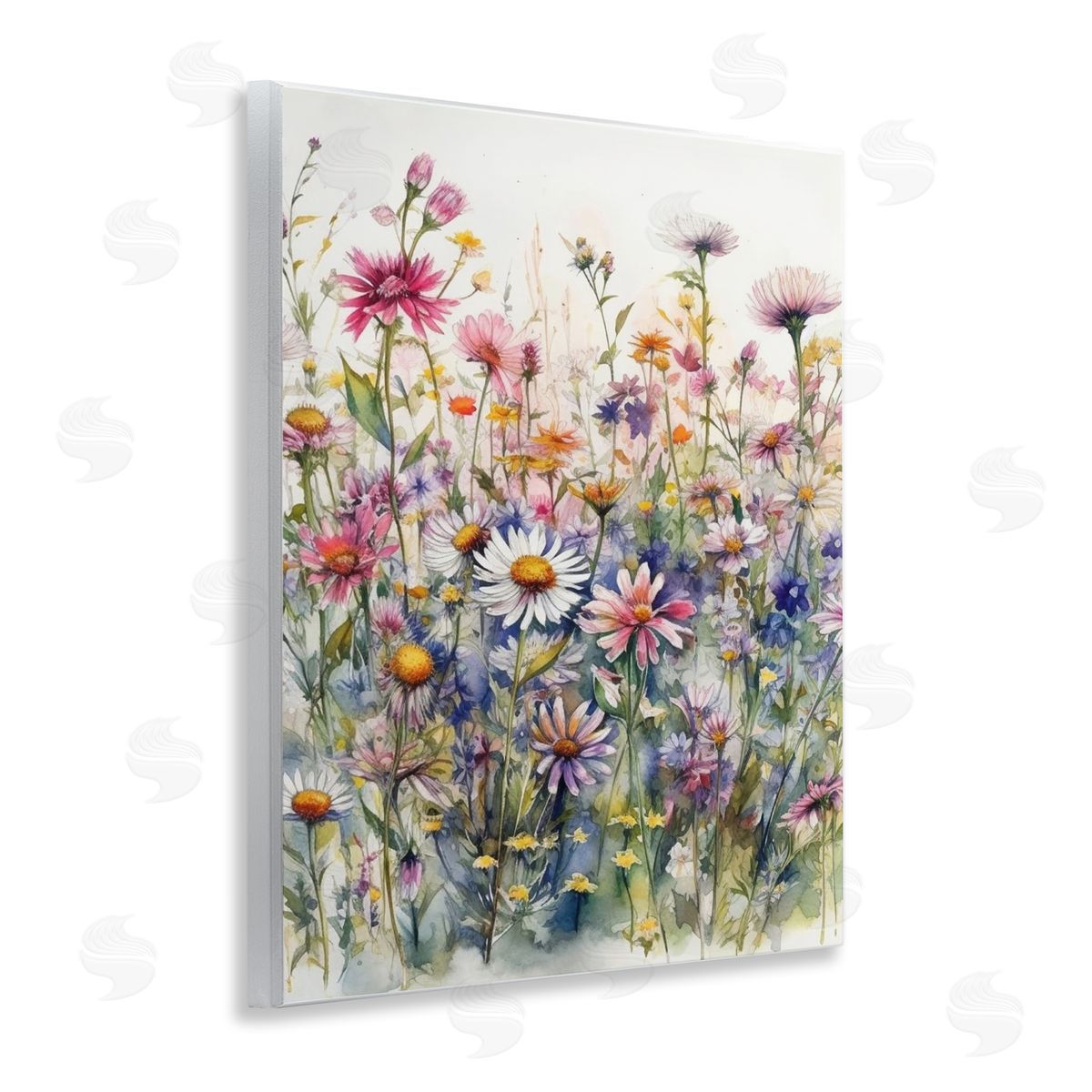 Ryley Gray Assorted Wild Flowers Wooden Wall Plaque Art Print