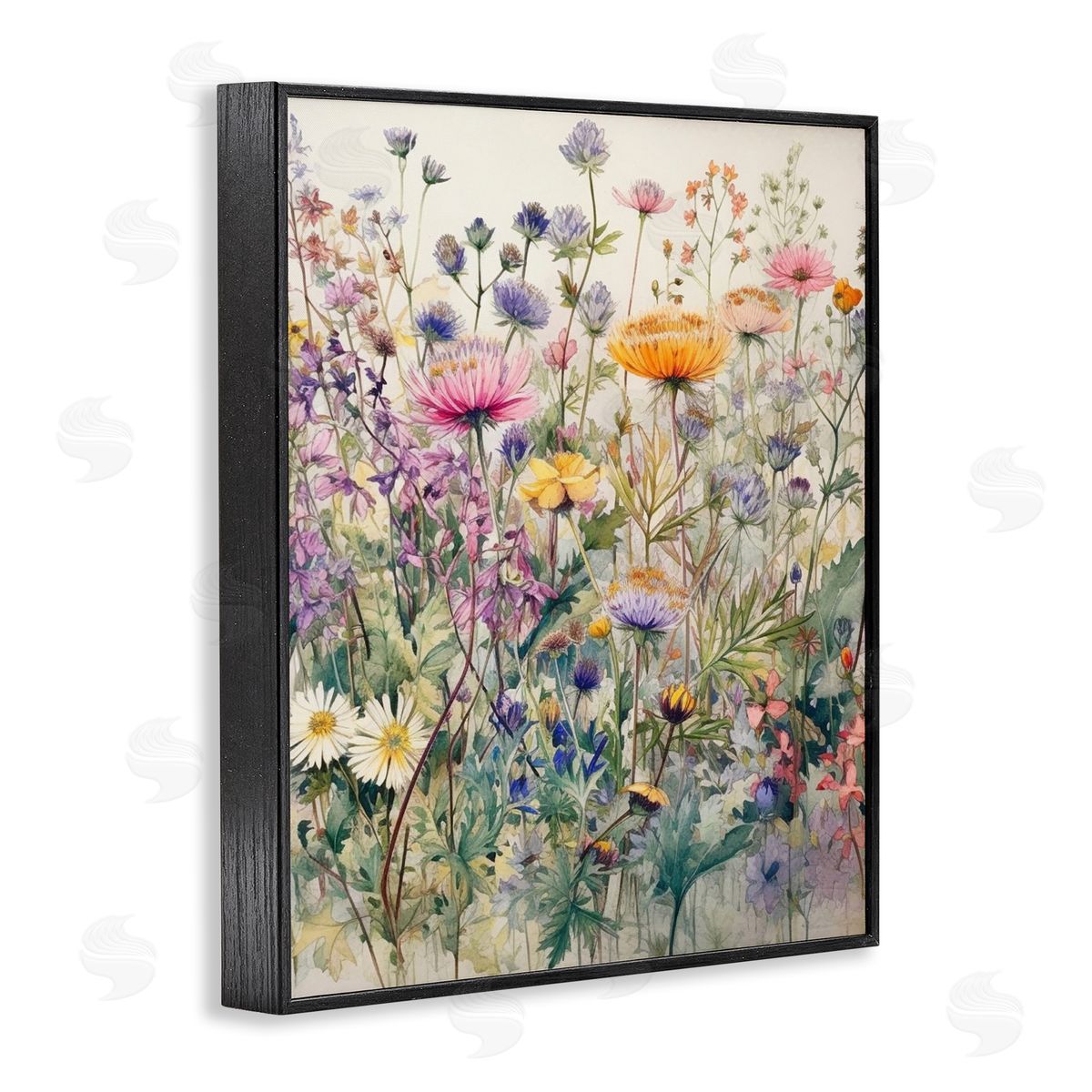Ryley Gray Mixed Wild Flowers Black Framed Giclee Wall Art Print