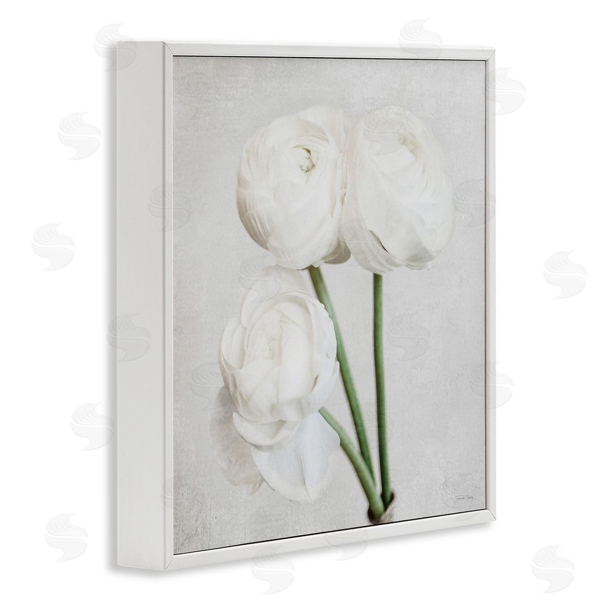Charming Peony Trio White Frame Print Wall Art, Home Decor by Jennifer Rigsby
