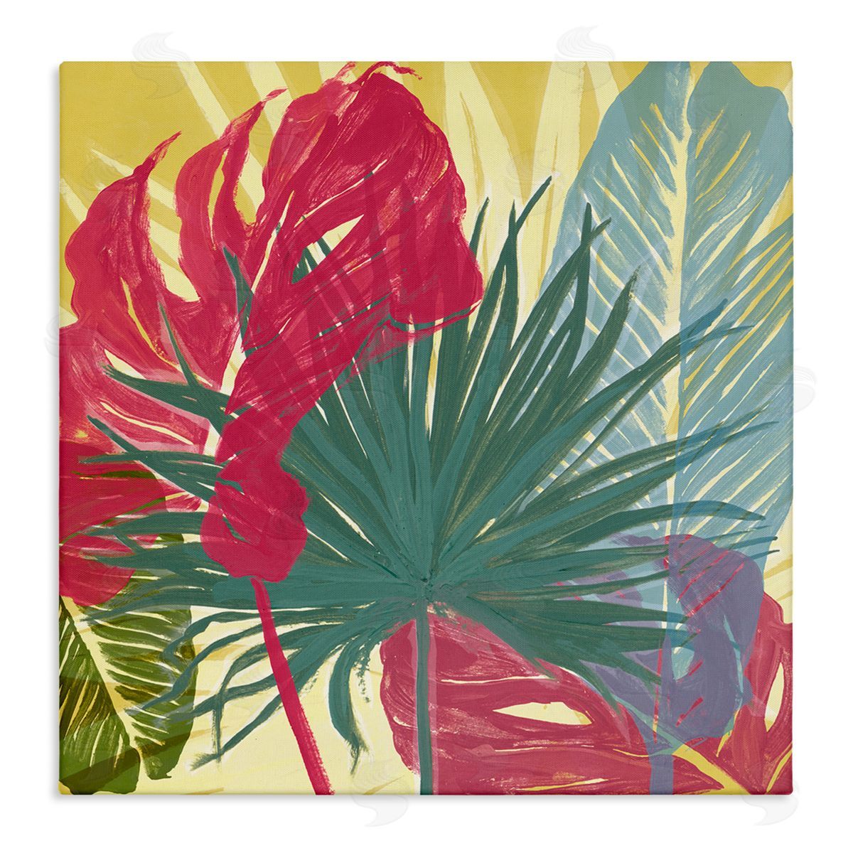 Bold Botanical Party Canvas Wall Art, Home Decor by Patricia Pinto