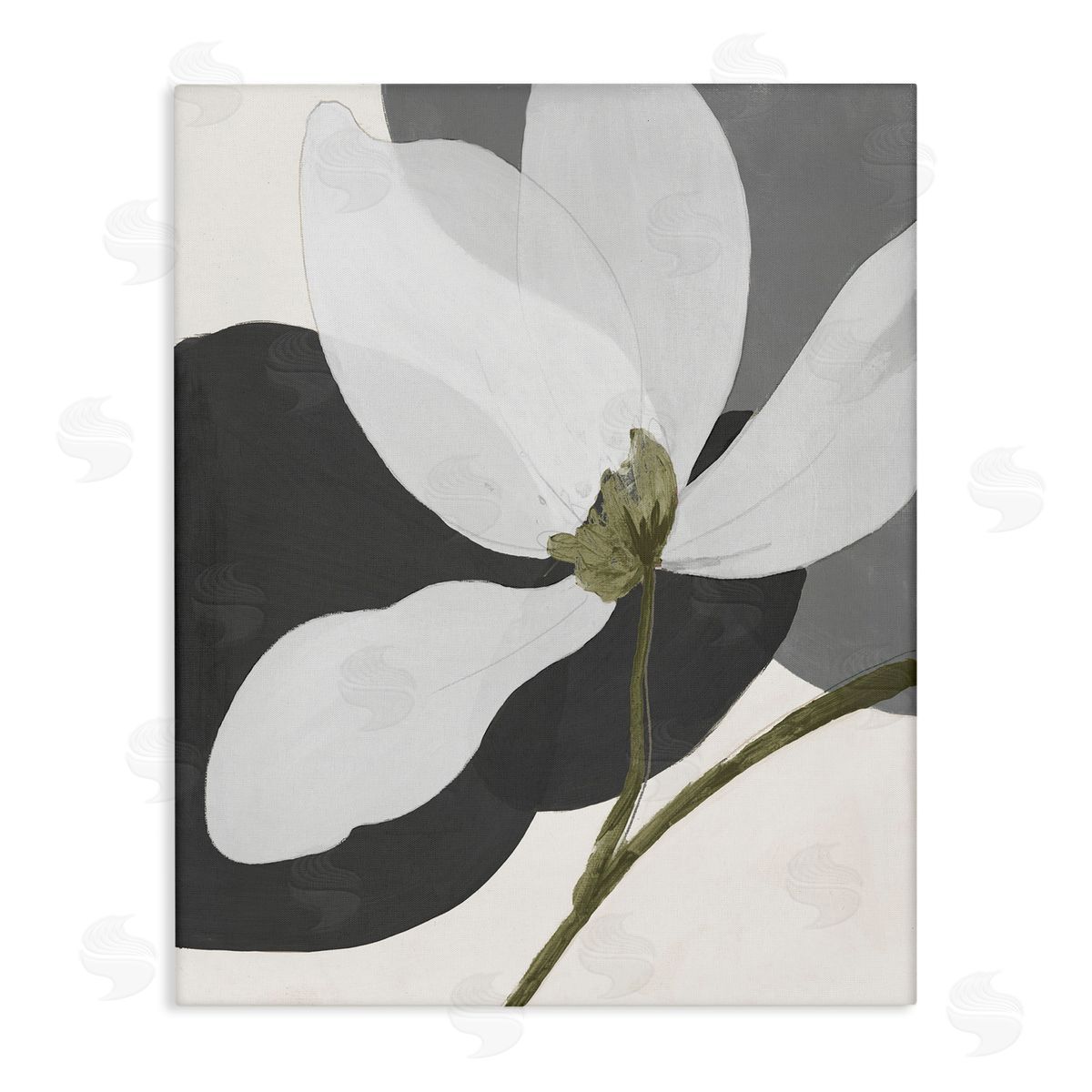 Abstract Floral Shape Canvas Wall Art, Home Decor by Patricia Pinto