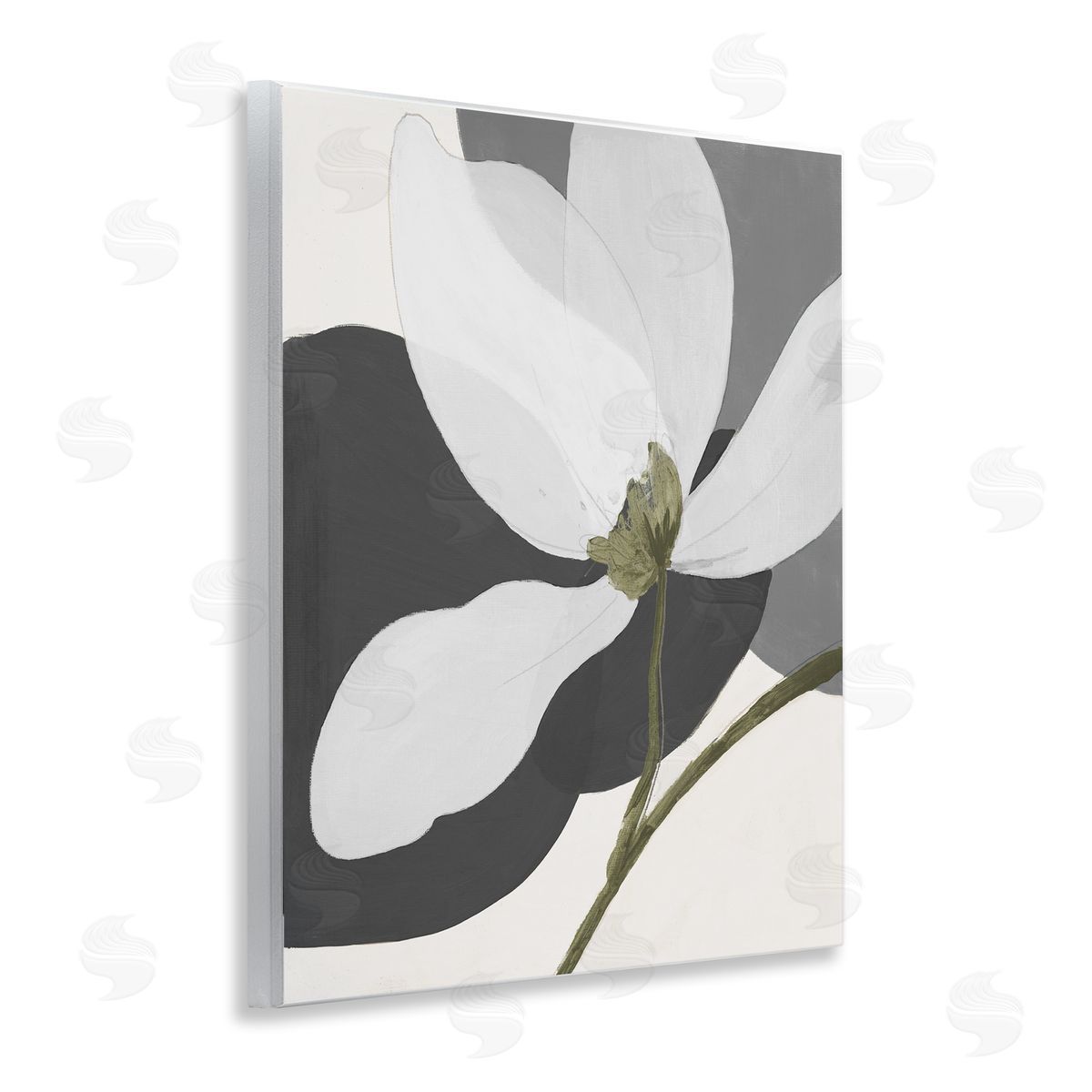 Abstract Floral Shape Wood Plaque Wall Art, Home Decor by Patricia Pinto