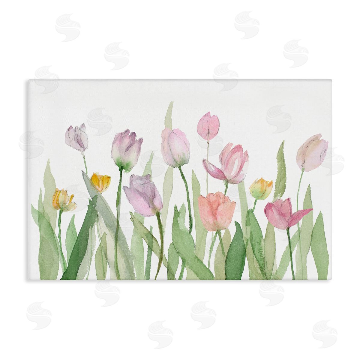 Lanie Loreth Soft Pastel Tulips Canvas Wall Art Print