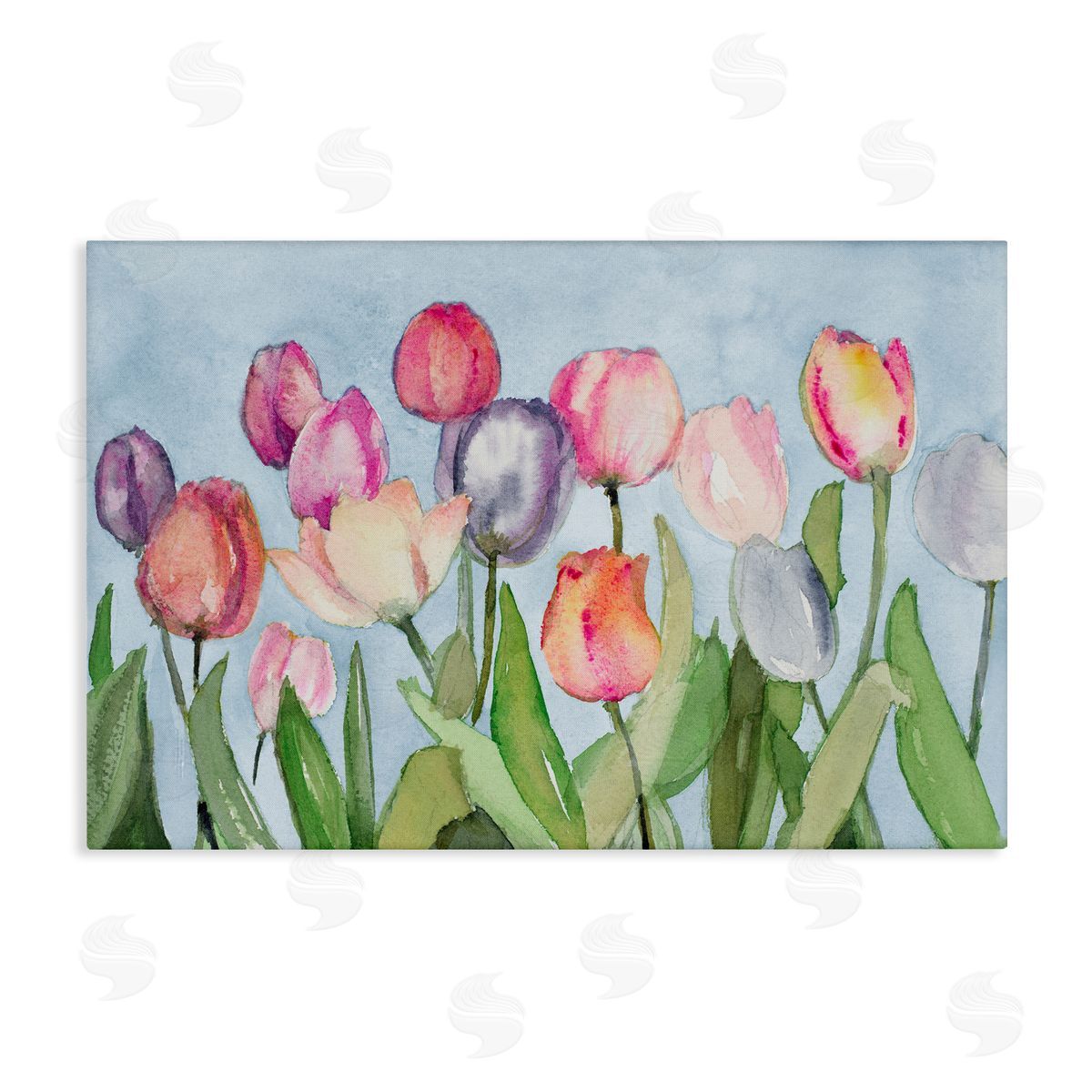 Lanie Loreth Soft Tulip Field Canvas Wall Art Print