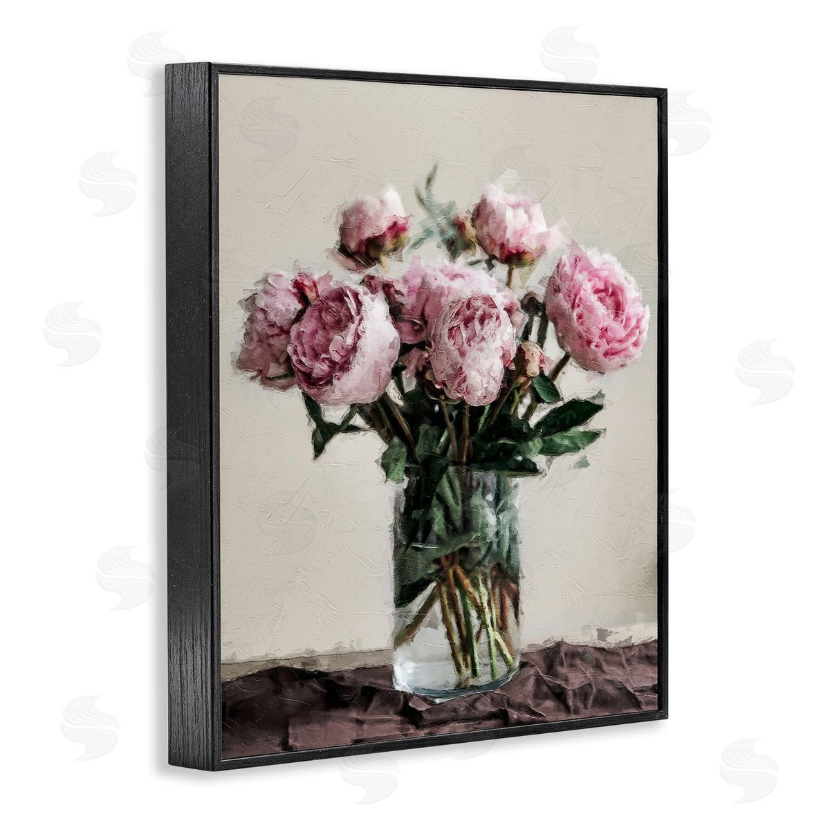 Jar Of Roses Black Frame Print Wall Art, Home Decor by Sundance Group, LLC.