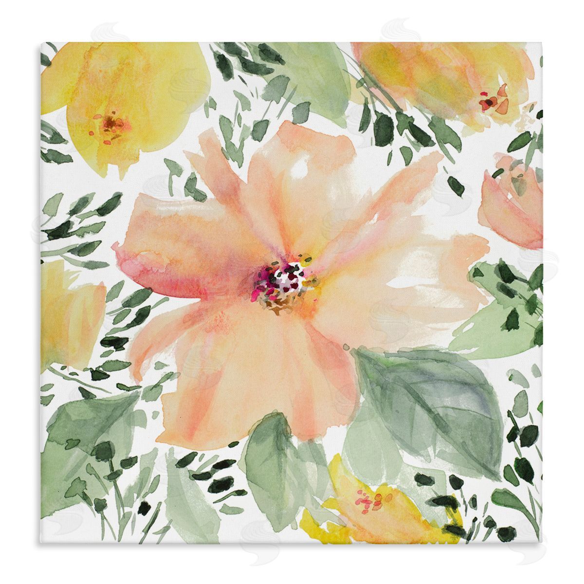 Birds Eye Flowers Canvas Wall Art, Home Decor by Lanie Loreth