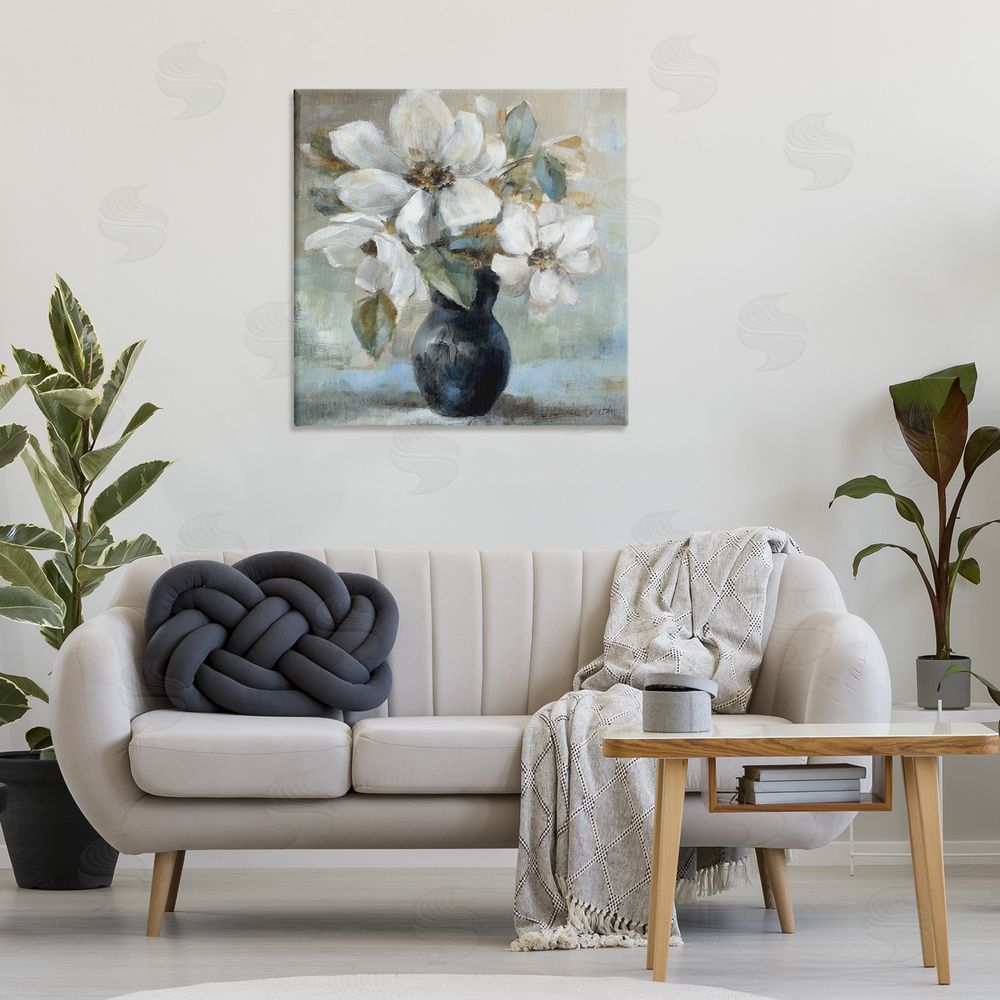 Lanie Loreth Flowers in Black Vase Canvas Wall Art Print in Room