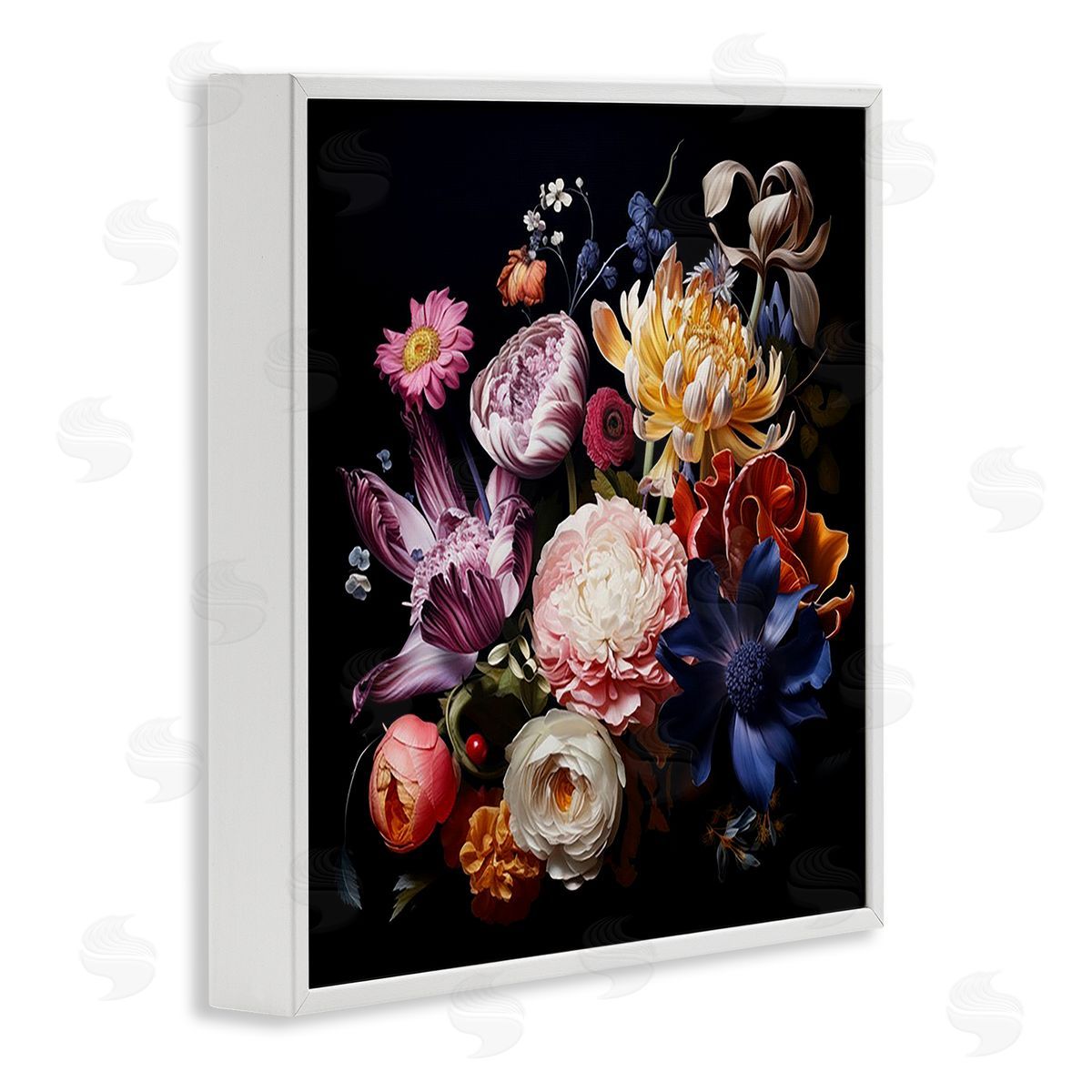 Lazar Studio Vintage Botanical Life White Framed Giclee Wall Art Print