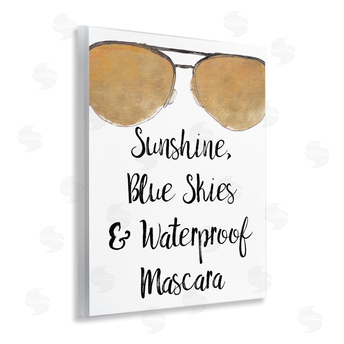 Fun Mascara Phrase Wood Plaque Wall Art, Home Decor by Lanie Loreth