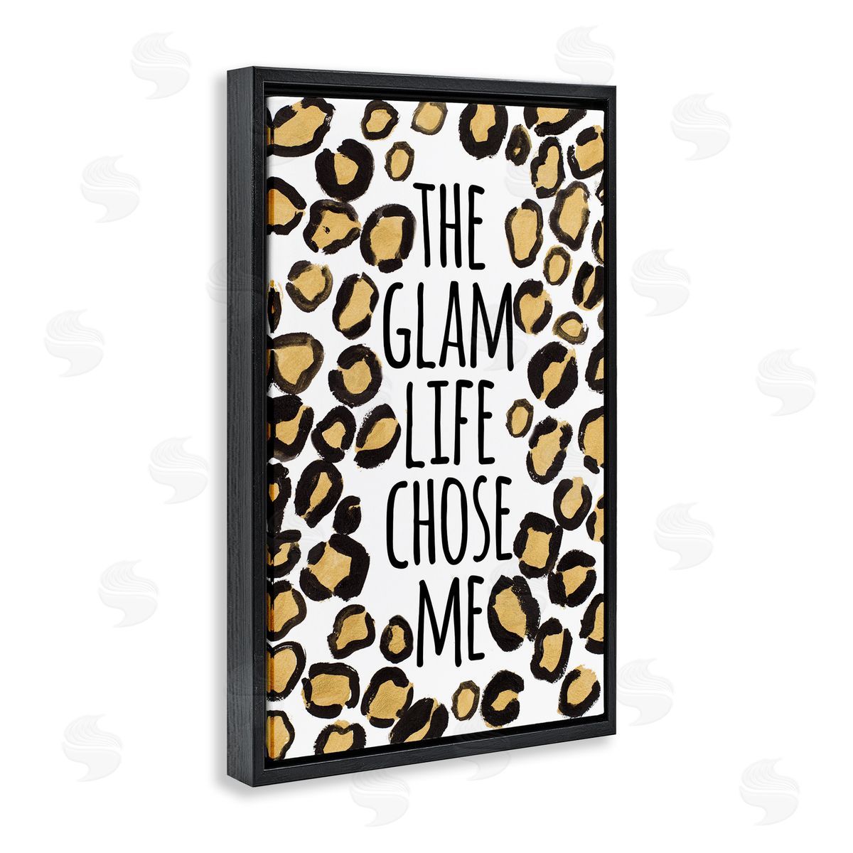 Glam Life Chose Me Black Floating Frame Canvas Wall Art, Home Decor by Lanie Loreth