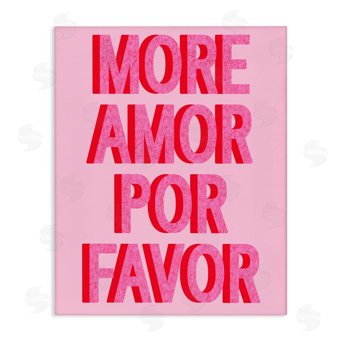 Pink More Amor Canvas Wall Art, Home Decor by Stupell Studio