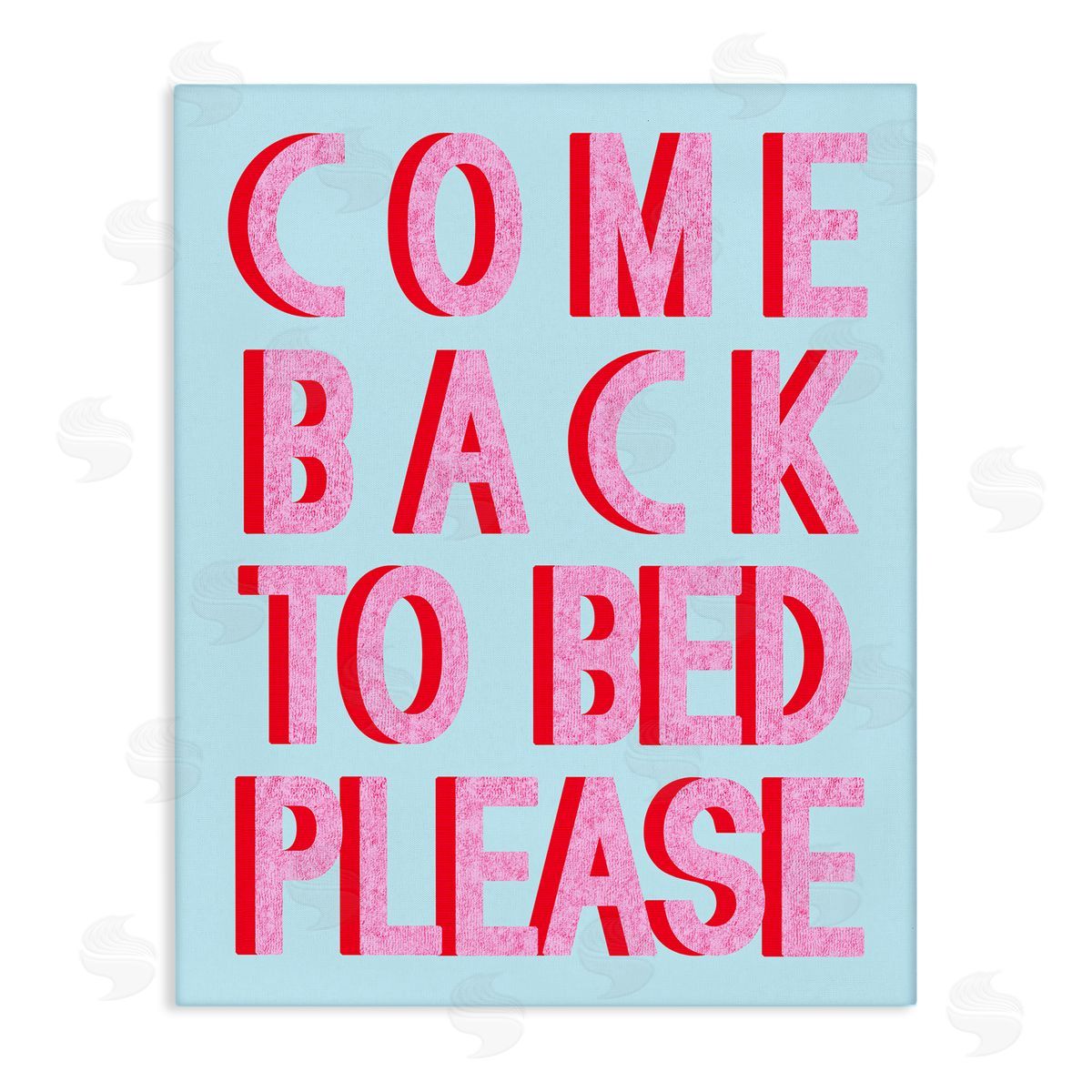 Come Back To Bed Canvas Wall Art, Home Decor by Stupell Studio