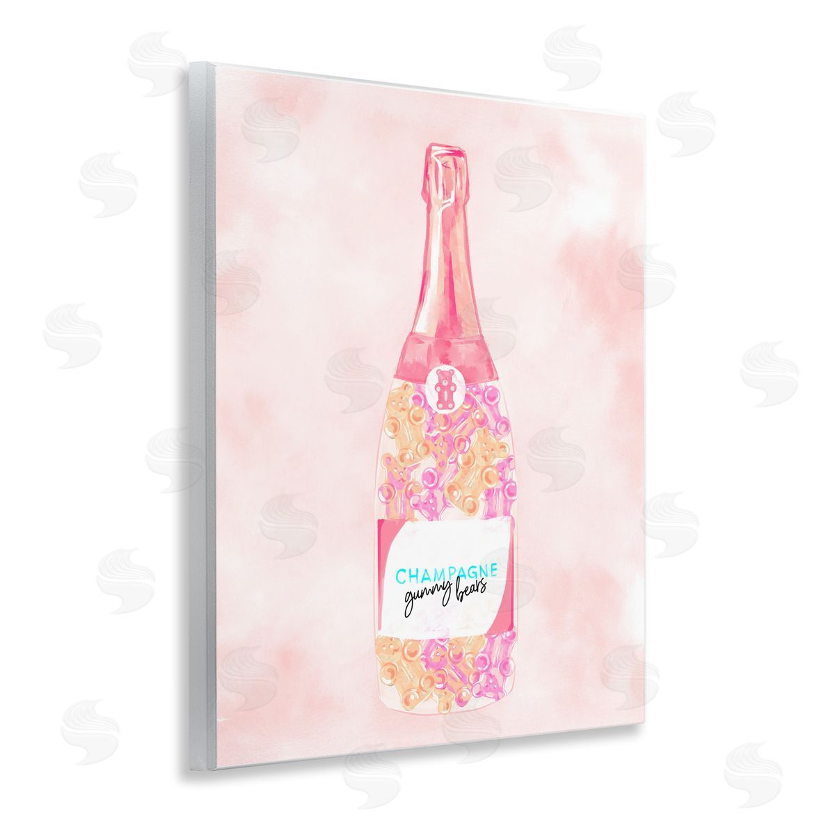 Candy Filled Champagne Wood Plaque Wall Art, Home Decor by Ziwei Li