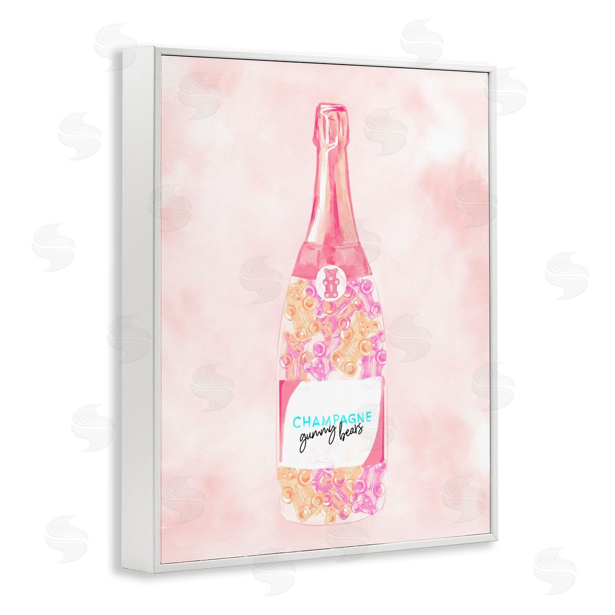Candy Filled Champagne White Frame Print Wall Art, Home Decor by Ziwei Li