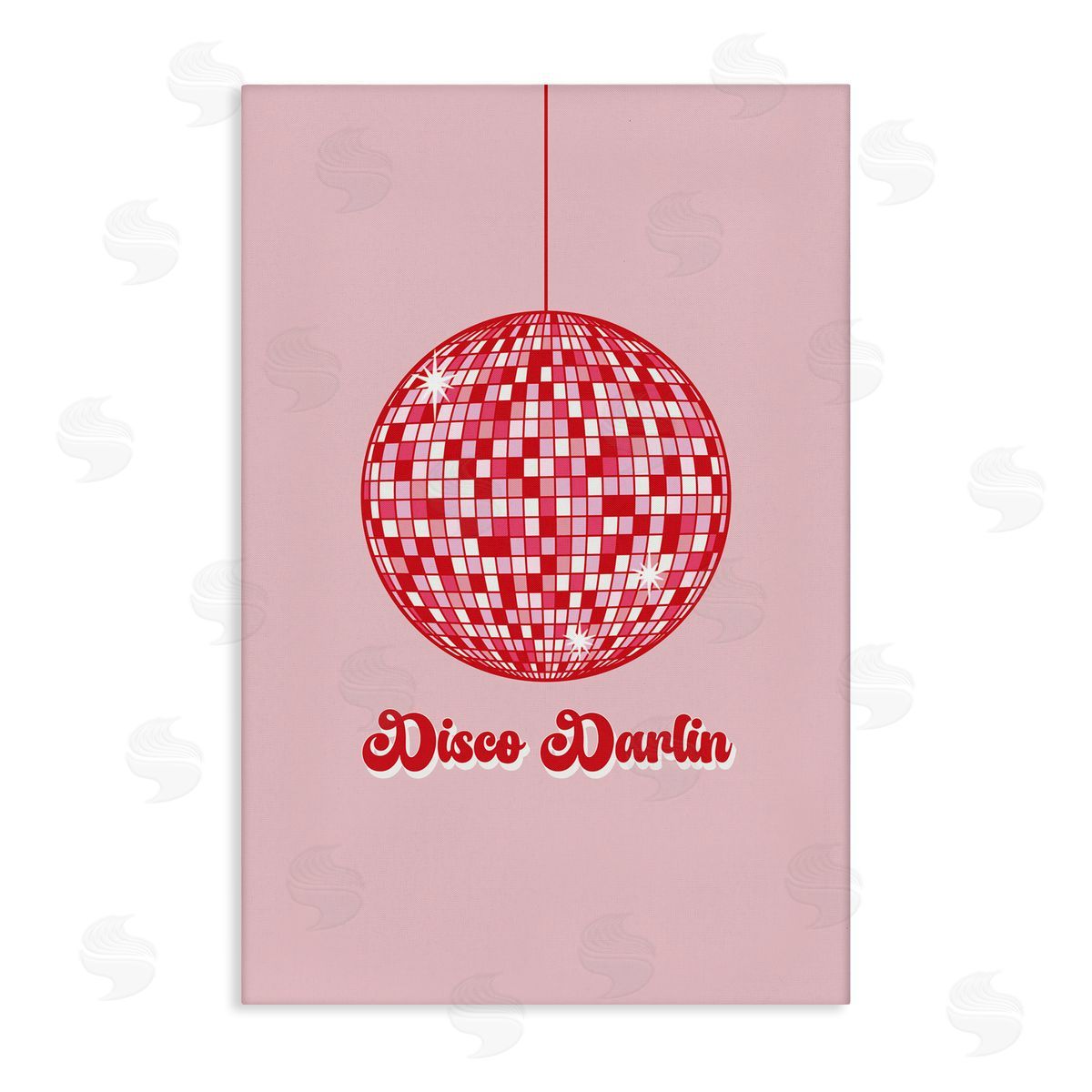 Retro Disco Darlin Canvas Wall Art, Home Decor by JJ Design House, LLC.