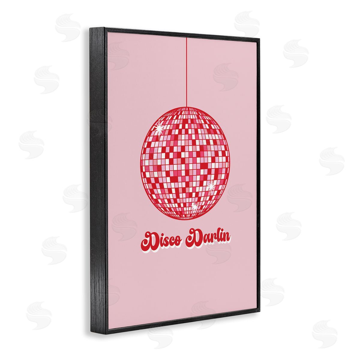 Retro Disco Darlin Black Frame Print Wall Art, Home Decor by JJ Design House, LLC.